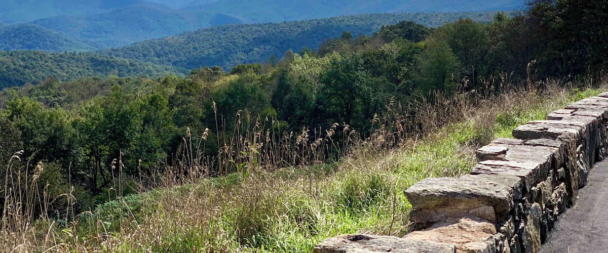 Great day riding my motorcycle around Skyline Drive, Virginia..