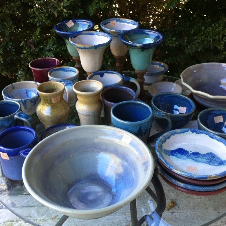 Off the busy trail you can find this wonderful pottery shop. The pieces are amazing. 