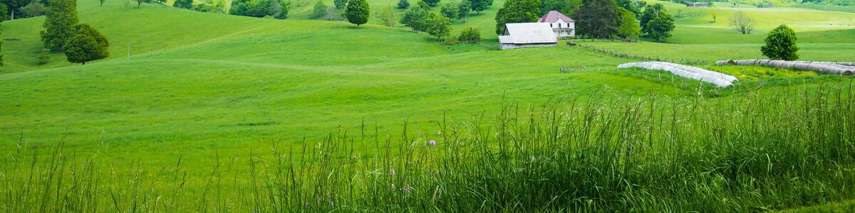 Scenic views of Burkes Garden in Tazewell County Virginia.