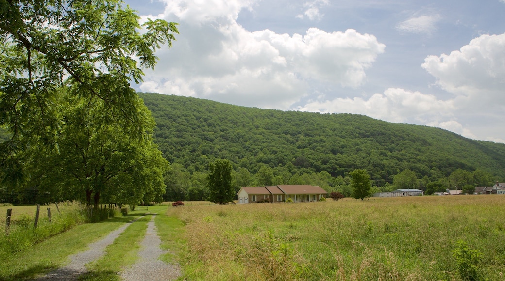 Canaan Valley fasiliteter samt rolig landskap, åkre og fjell