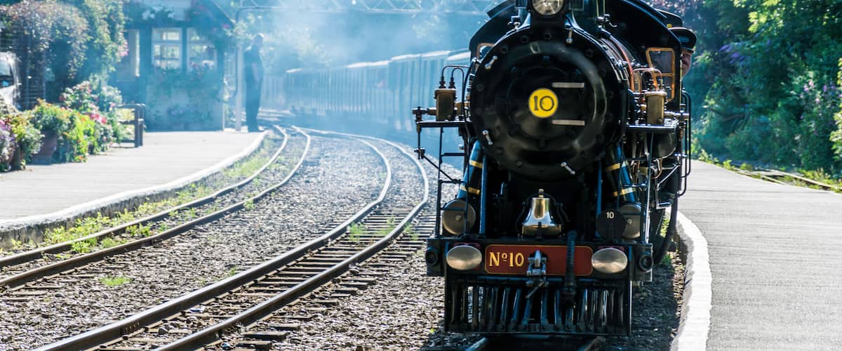 Romney, Hythe and Dimchurch miniature steam railway engine