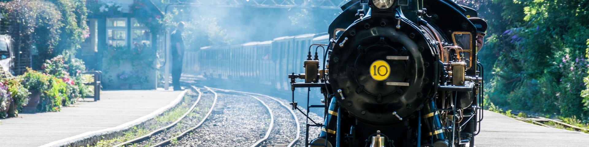 Romney, Hythe and Dimchurch miniature steam railway engine