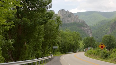 Seneca Rocks featuring tranquil scenes and mountains