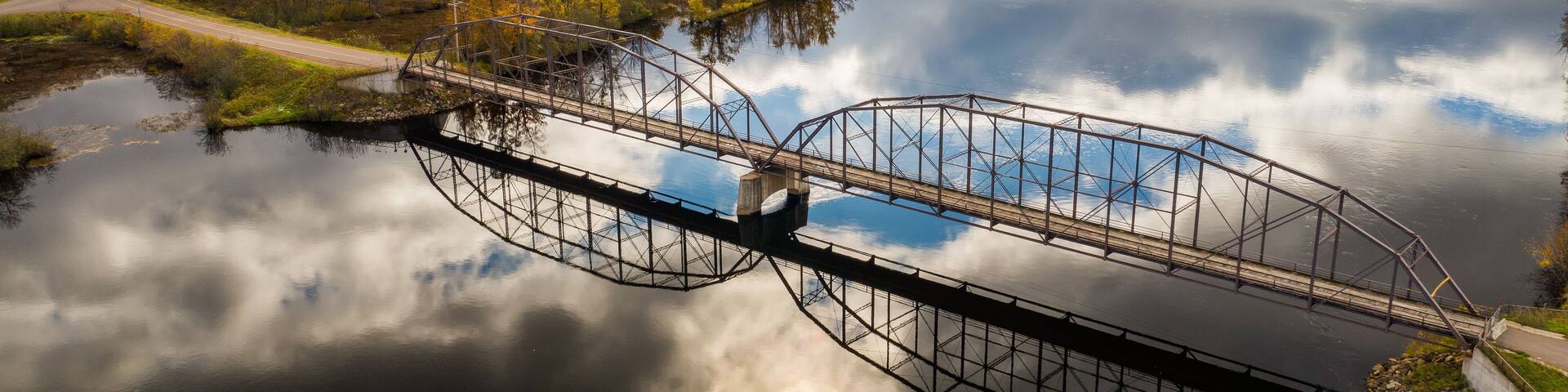 cobban bridge reflections on chippewa river