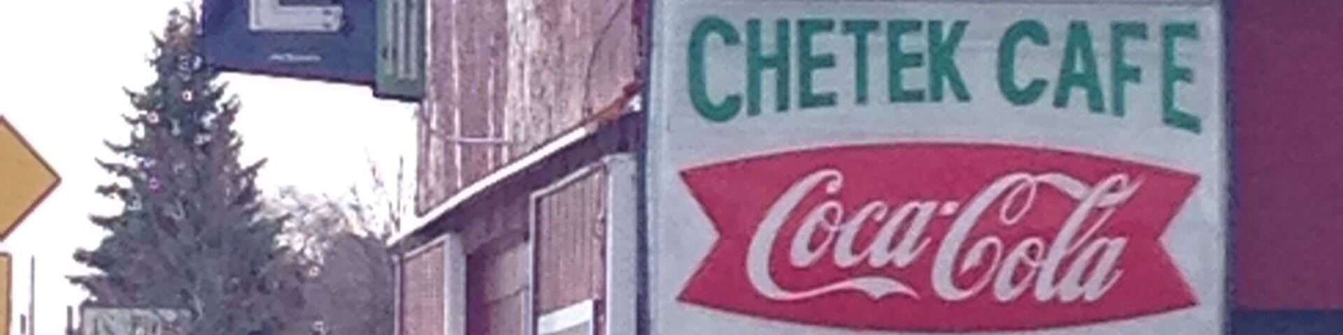 On a recent getaway to Canoe Bay near the small town of Chetek, Wisconsin, we ate a German-themed lunch with homemade sausages and sauerkraut at the Chetek Cafe. Tasty! And a cool neon sign to boot.