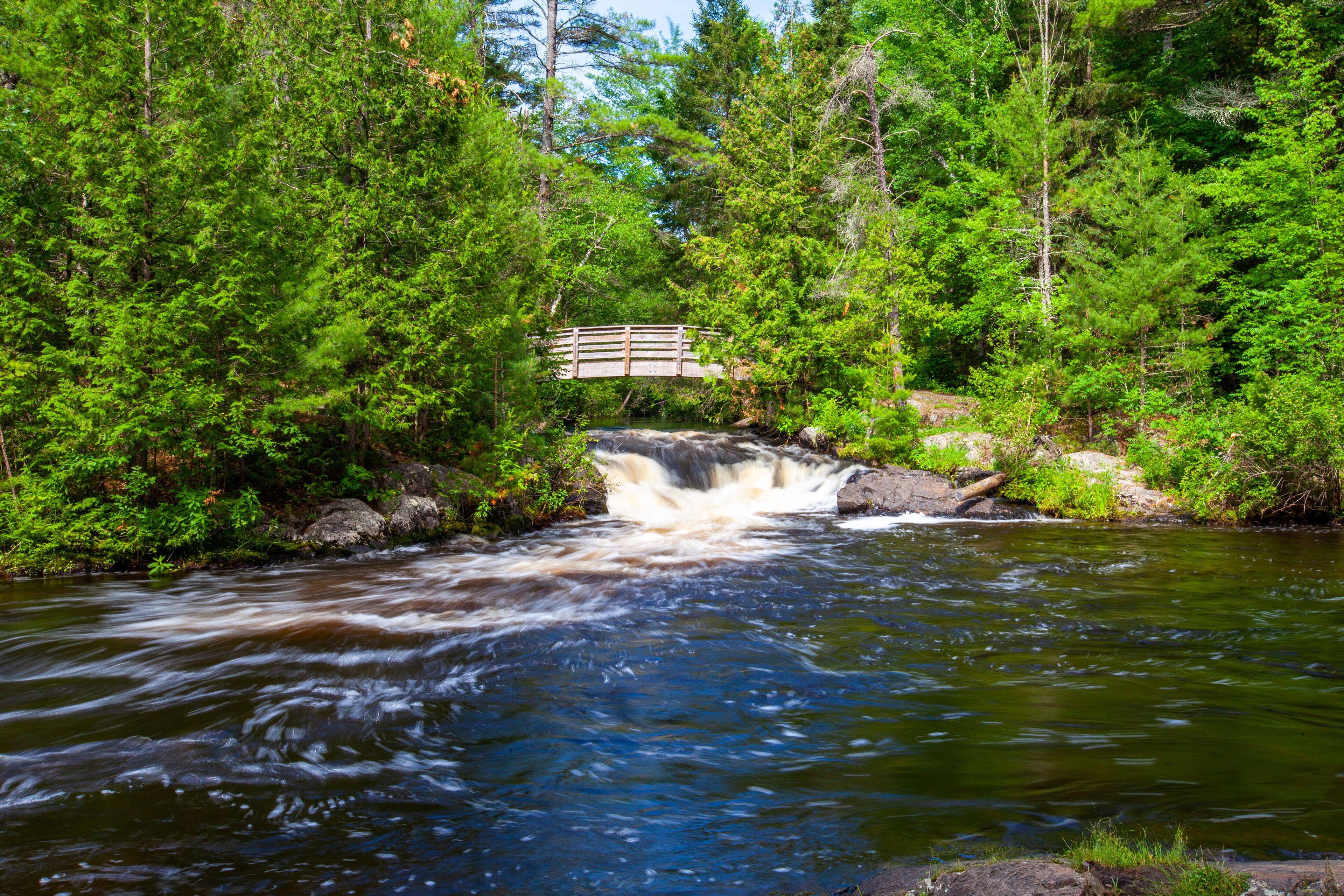 Veterans Falls, Memorial Park, Crivitz, Wisconsin June of 2020