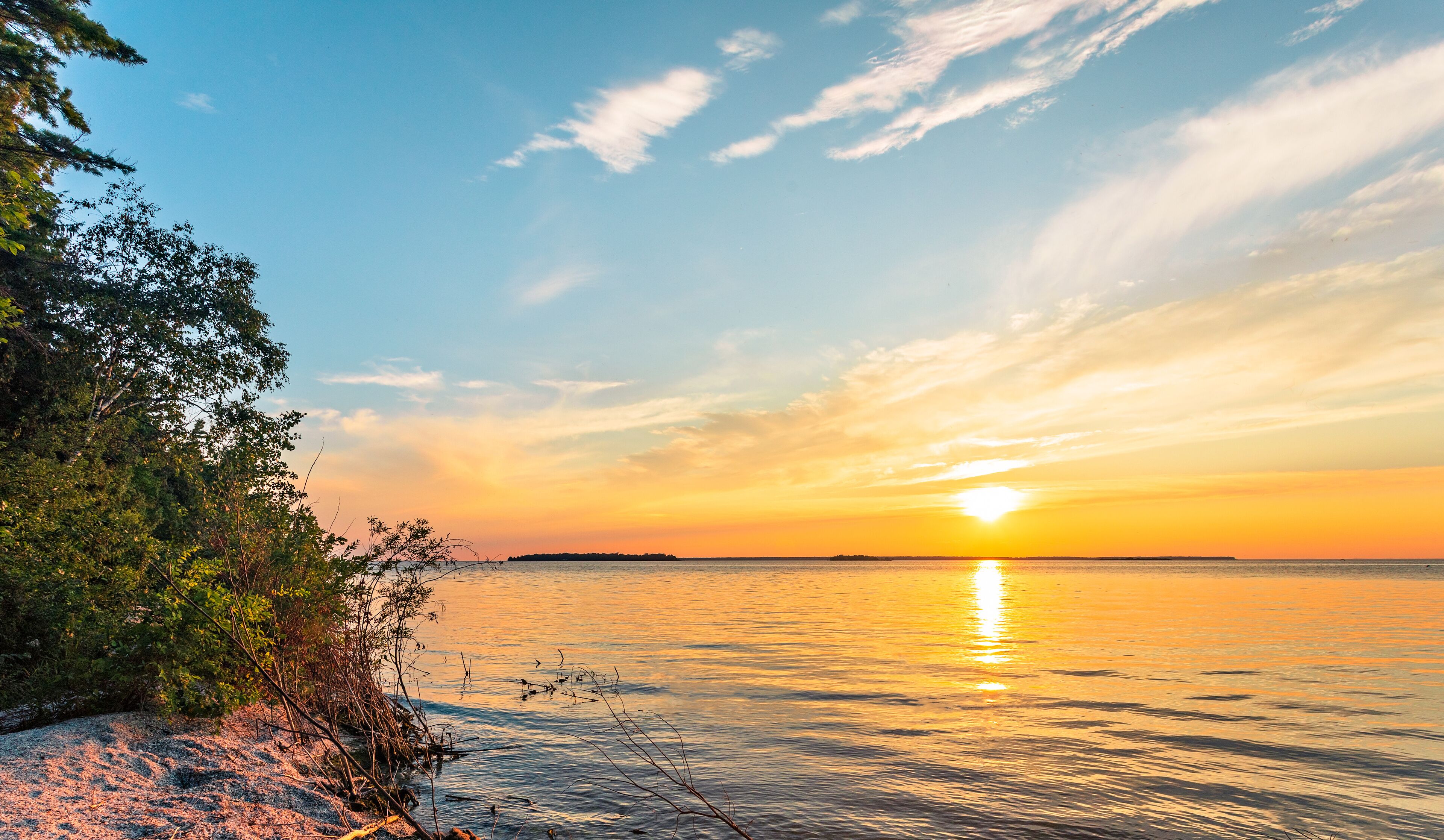 Sunset on Lake Michigan at Peninsula State Park