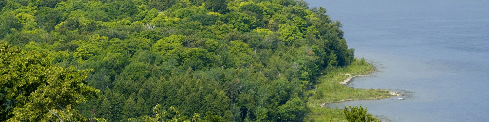 View from the Eagle Bluff Tower Peninsula State Park Door County Wisconsin Sister Bay Fish Creek