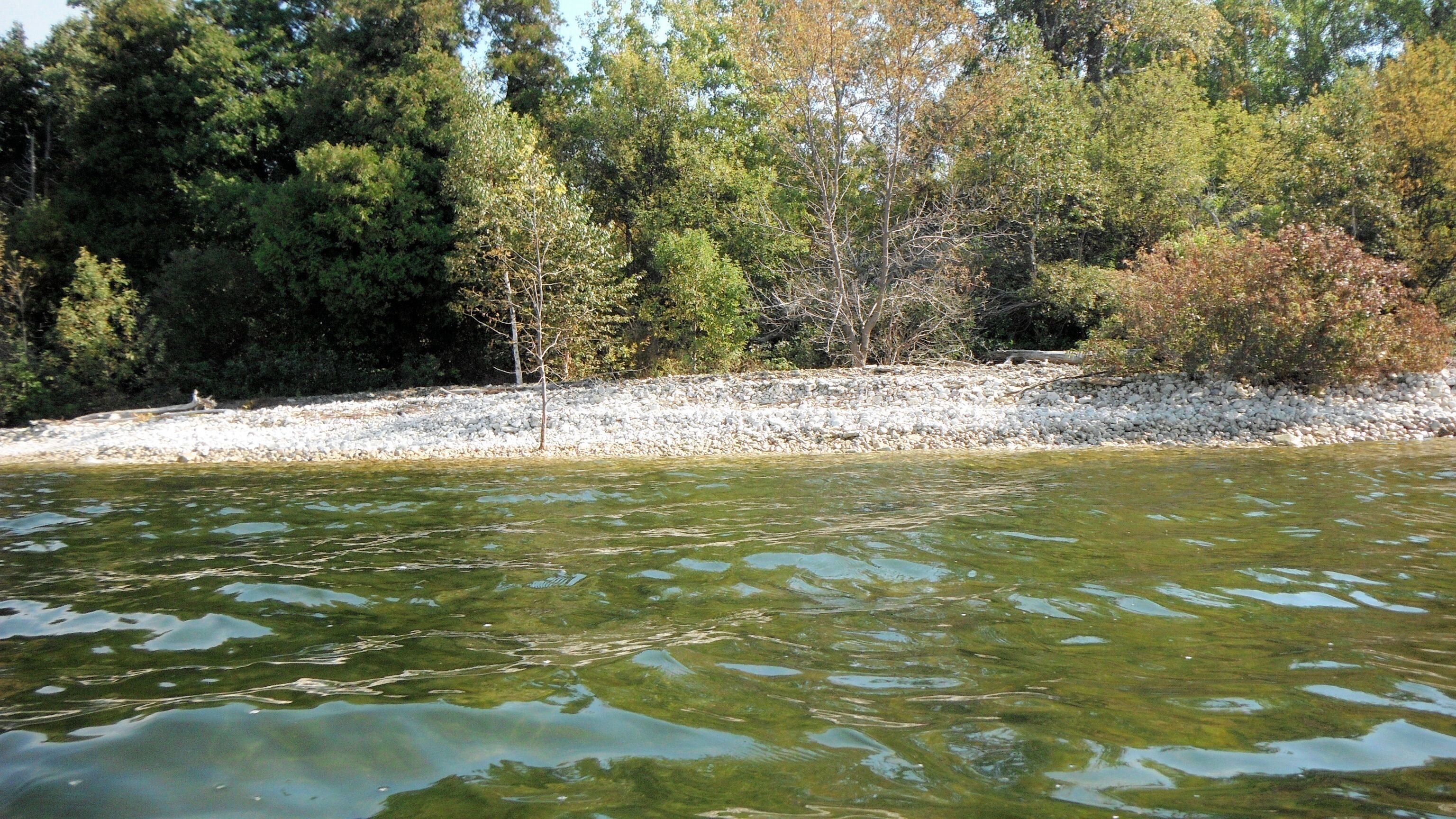 Solo kayaking some islands off of Peninsula State Park a few summers ago. This is the west side of Adventure Island with tons of shells.  The shells made a cool sound as the waves would hit them...like tiny pieces of glass breaking.
