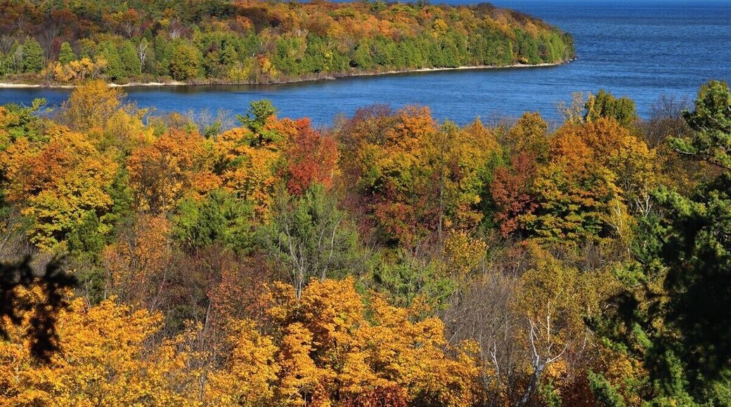 Fall Colors from a bluff in Peninsula State Park.