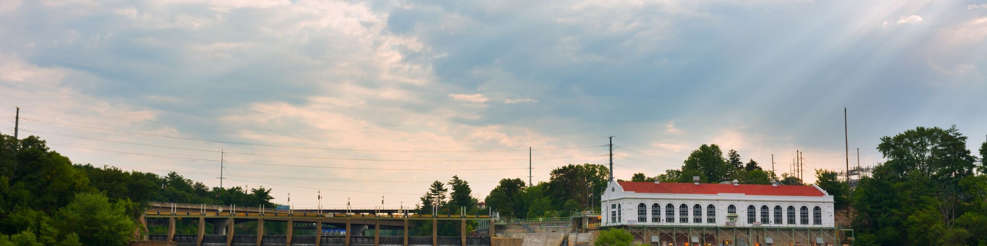 Wisconsin Dells Dam, Kilbourn Flowage on the Lower Wisconsin River; Shutterstock ID 312515024