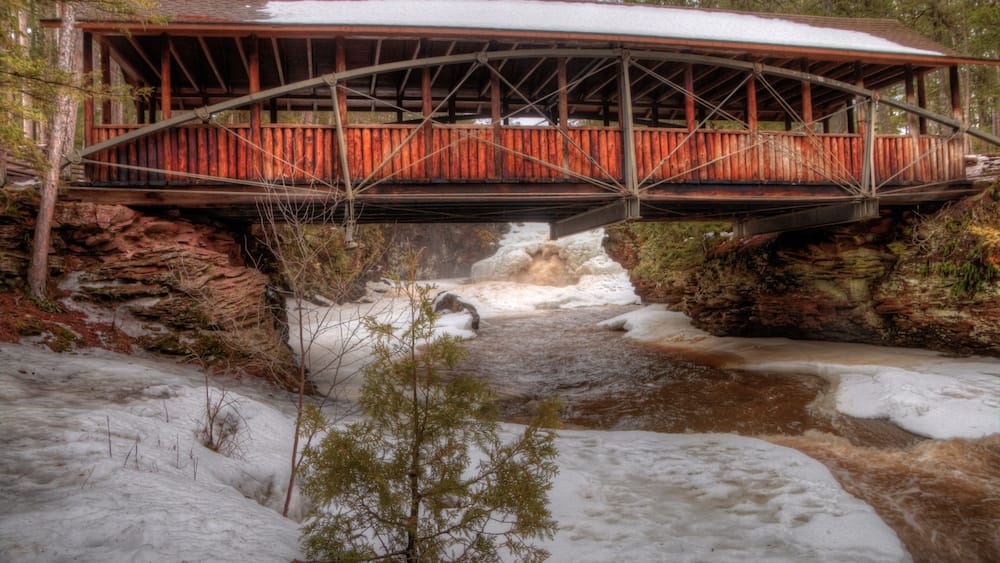 Amnicon State Park, Wisconsin during Winter
