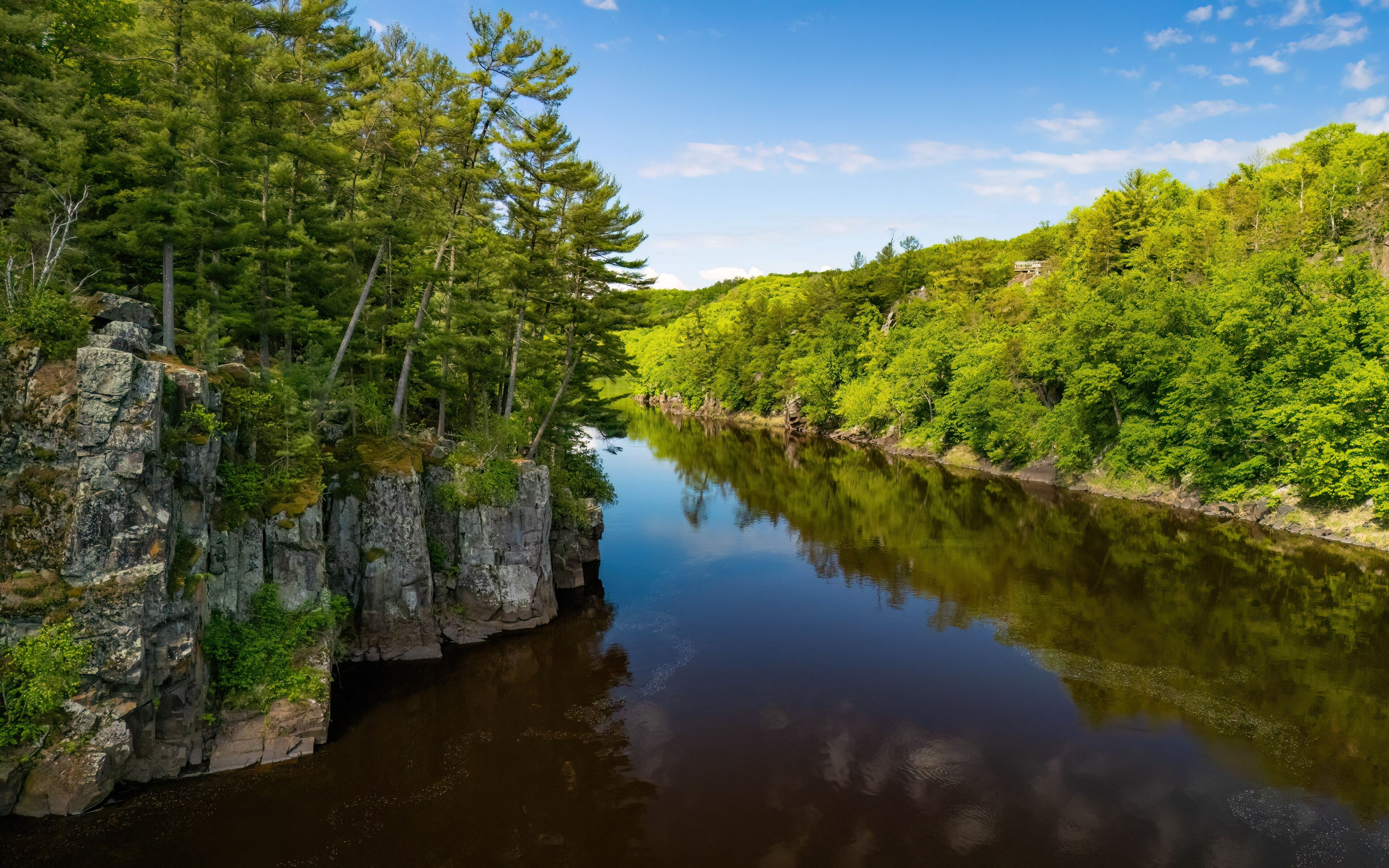 Scenic View of St. Croix River over the cliffs