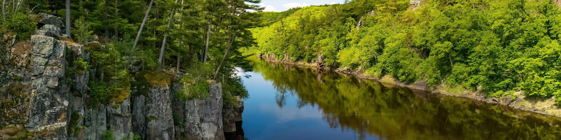 Scenic View of St. Croix River over the cliffs