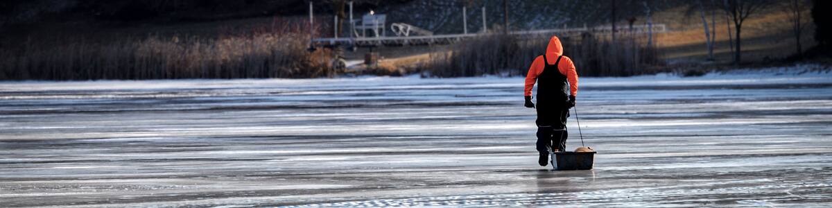 Ice Fishing on English Lake 3