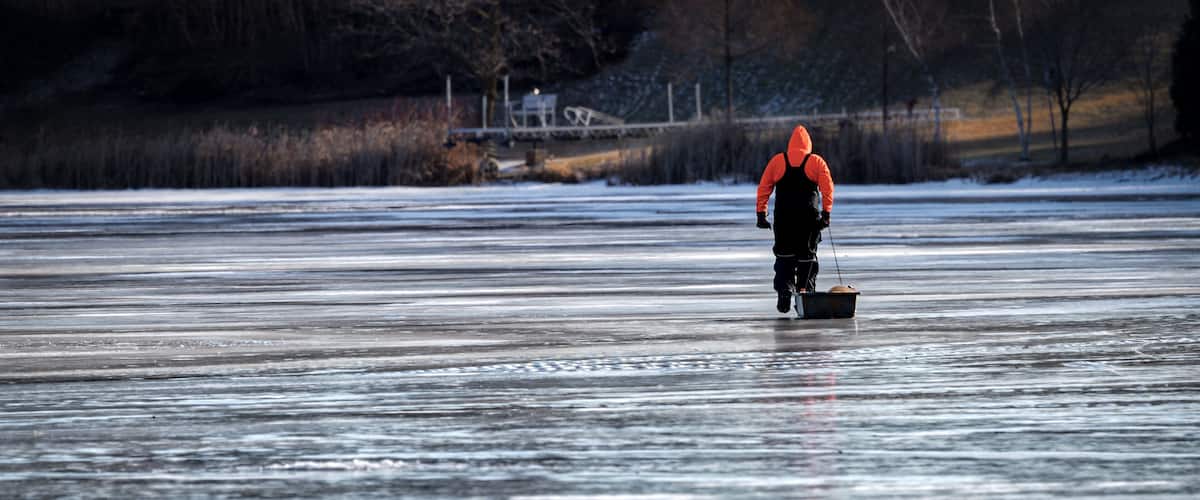 Ice Fishing on English Lake 3