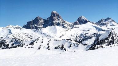 The prominent Tetons on a bluebird day! #trovember