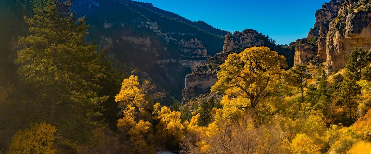 Tongue River Canyon of Wyoming in Fall
