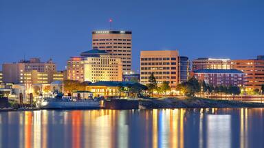 Evansville, Indiana, USA Skyline at Blue Hour