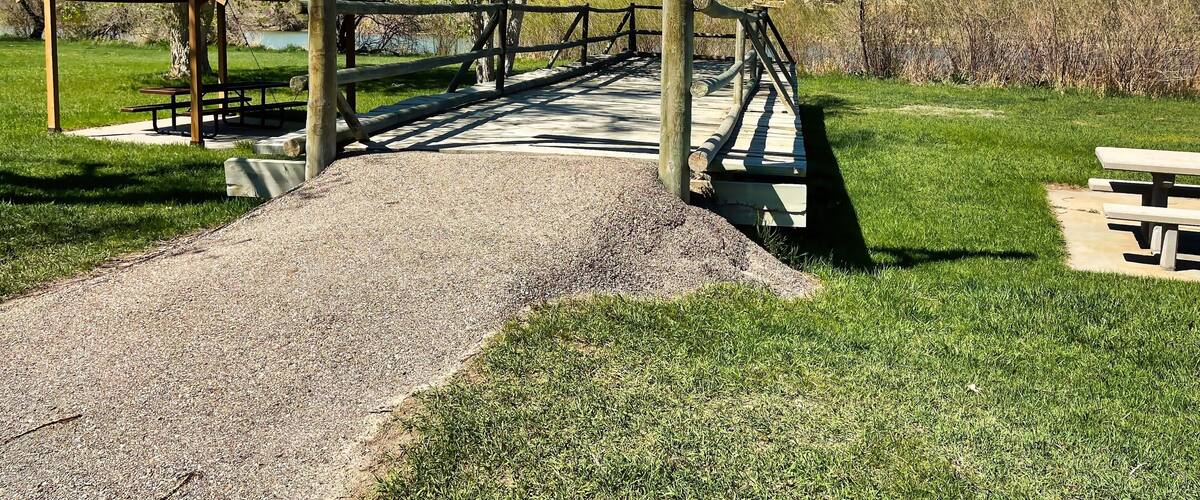 Spring Visit at Reshaw's Bridge in Evansville Wyoming.