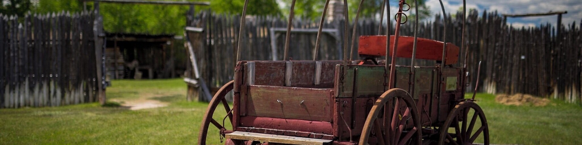 The O. G. adventurers...pioneers who went west for better opportunities and more freedom. The frontier palisade fort in the background just helps to set the tone. #adventure #history #wyoming #thatswy