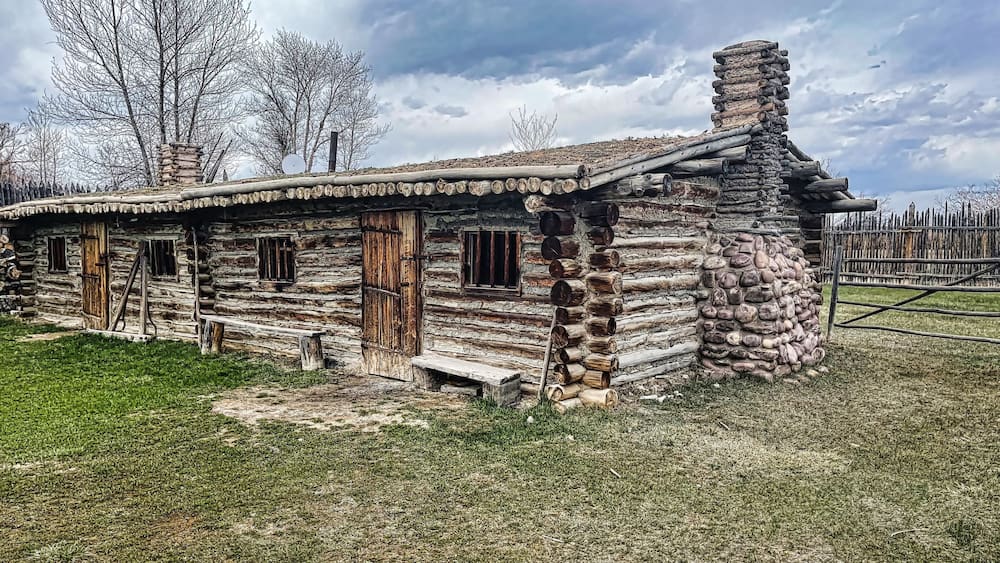 Jim Bridger Historic Trading Post at Fort Bridger State Park in Wyoming.