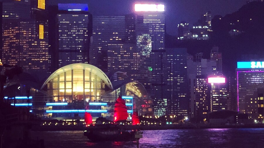 Hong Kong Island view from the other side of Victoria Harbour. #dusk #skyline #skyscraper #hongkong #hongkongisland #architecture #china #travel #travelbug #wayfarer #gadabout #wanderlust #ferryterminal #boat #chinese