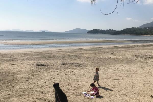 Saturday morning at Pui O Beach.