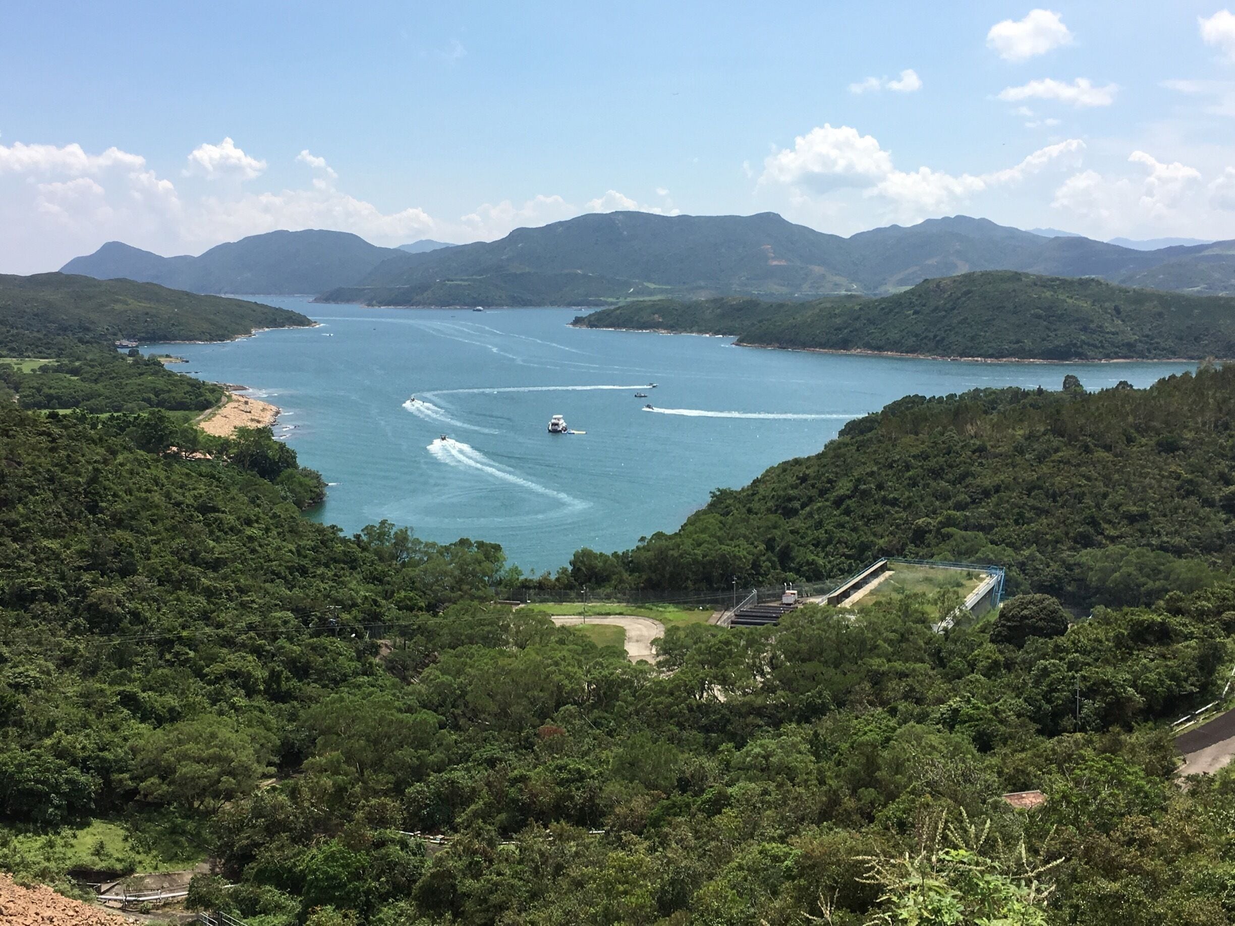 Trekking up to the Sai Kung Geopark to enjoy the full view of bay for sailing #HongKong #travel #landscape #nature