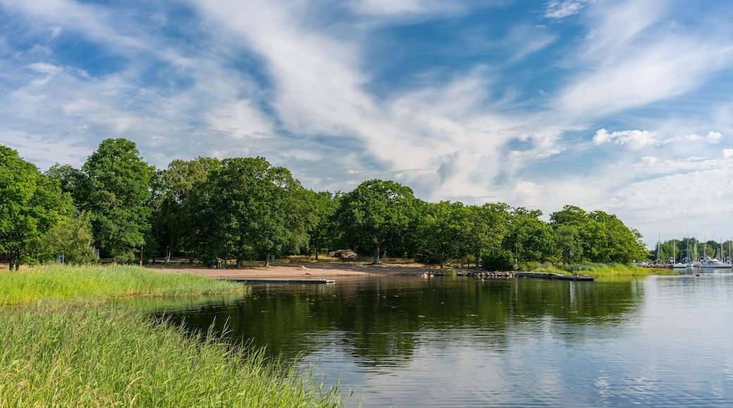 Beach at the Baltic sea, City Kalmar, Sweden