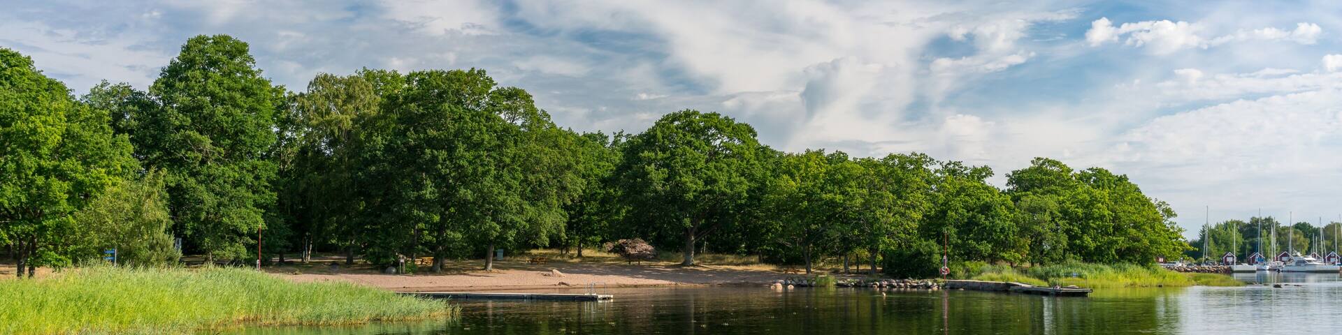 Beach at the Baltic sea, City Kalmar, Sweden