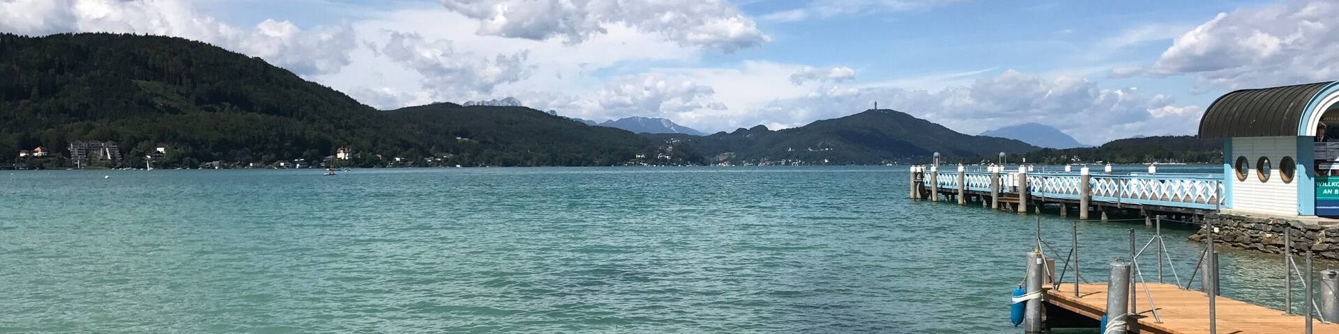Prepping for the Austrian ironman swim - we
Stopped to first take in the beauty of the area. Klagenfurt is a great place to visit.