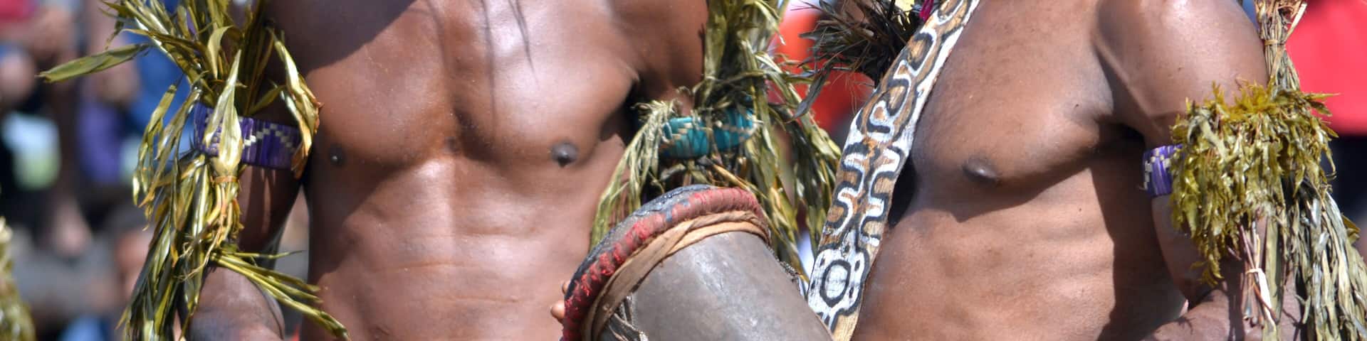 Traditional tribal dance at mask festival