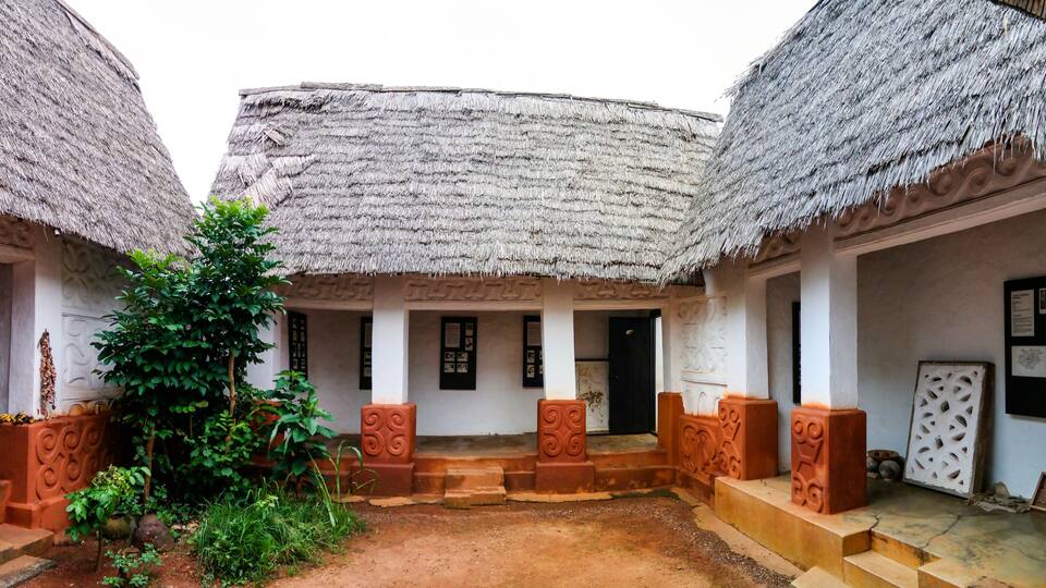 View to Besease Traditional Asante Shrine at,Ejisu, Kumasi, Ghana