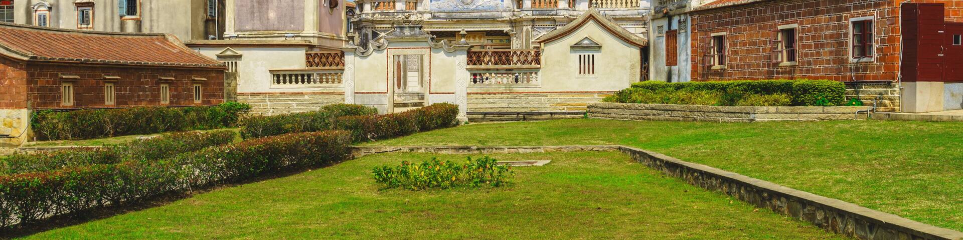 Historic Building Deyue Tower located in Kinmen county, taiwan