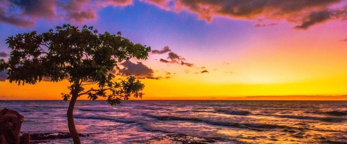 Amazing sunset at dinner last night with the clouds capturing the light of the sun after it has gone below the horizon