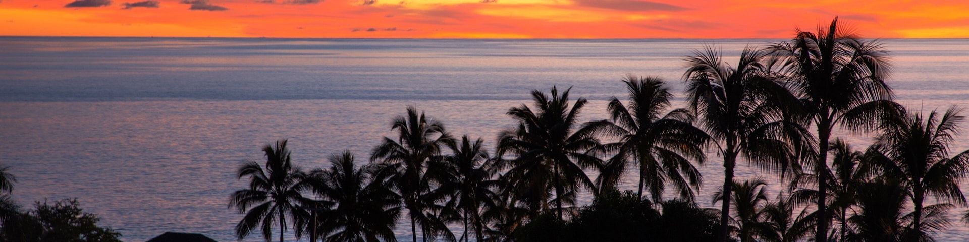 Kailua-Kona showing tropical scenes, general coastal views and a sunset