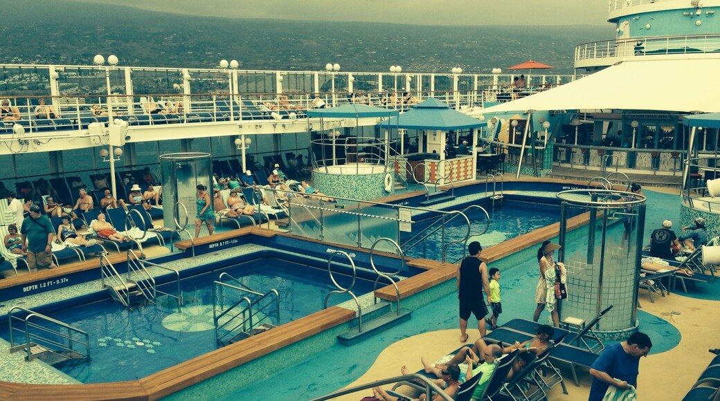 Enjoying people watching while cruising on NCL the Pride of America! Great way to see several islands in Hawaii!