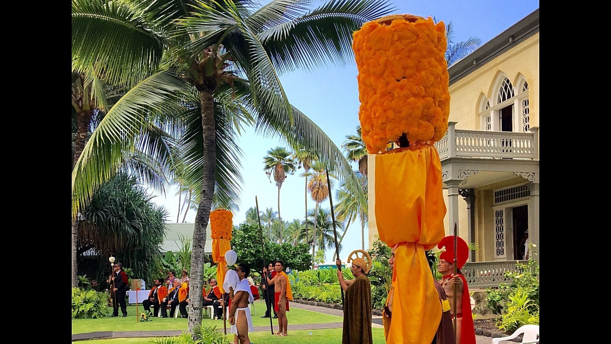 King Kamehameha Day festivities in Kailua Kona, and around the other Hawaiian Islands today.