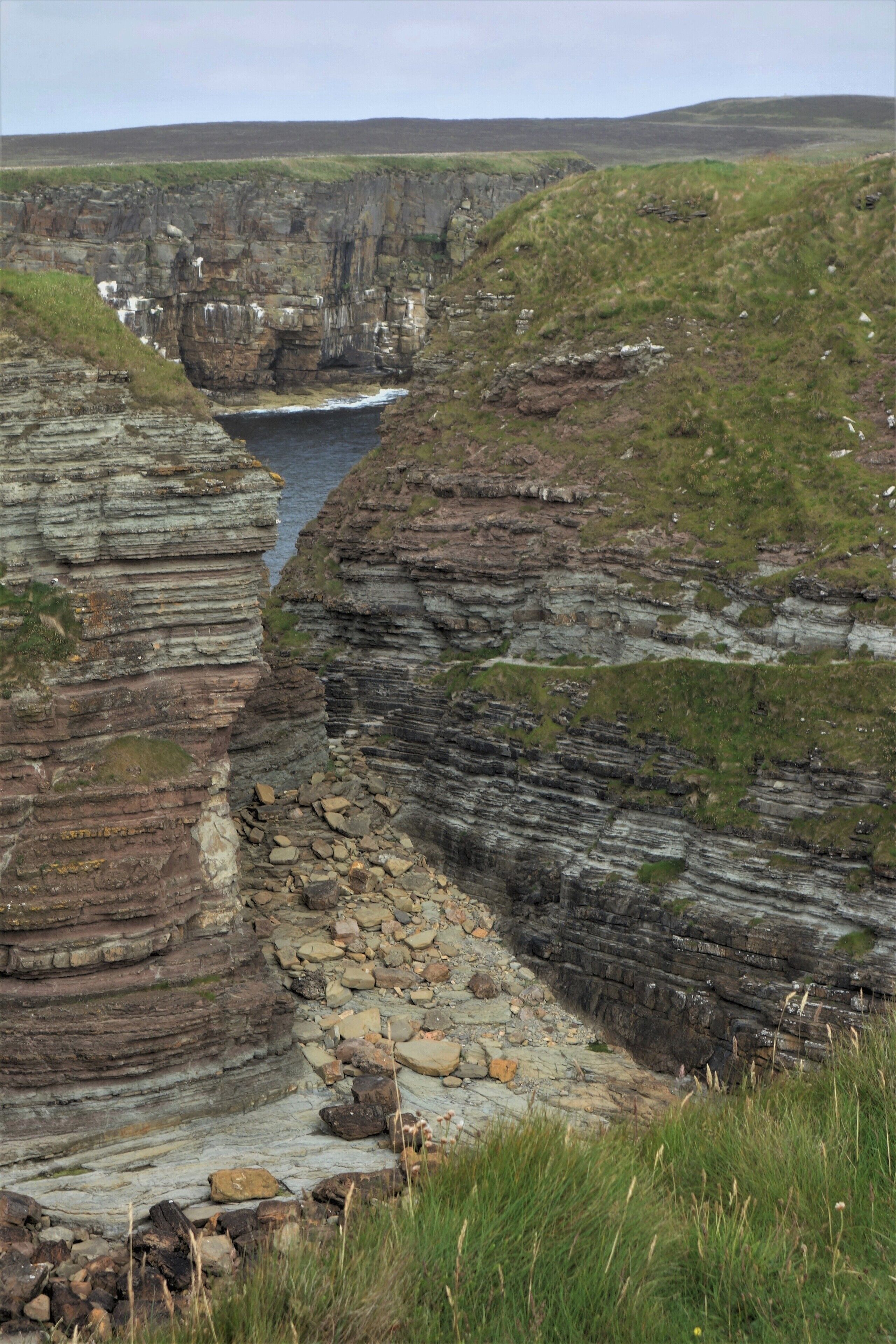 South coast of Mainland: the forces of nature at work. Within a few years the sea will have conquered a new small cove.  #Nature