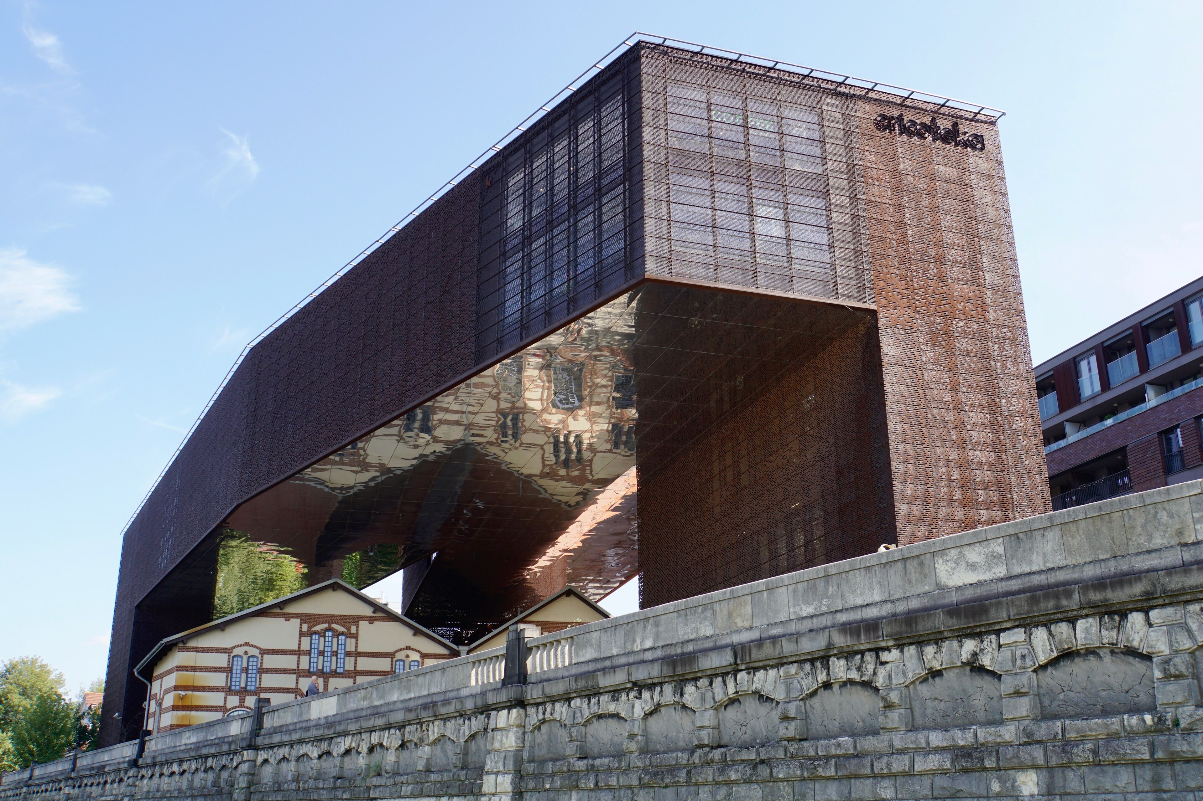 By the banks of the River Vistula in Krakow, Poland (Sep 2019): the Cricoteka contemporary art & theatre museum, dedicated to the work of the well-known Theatre Director, Tadeusz Kantor