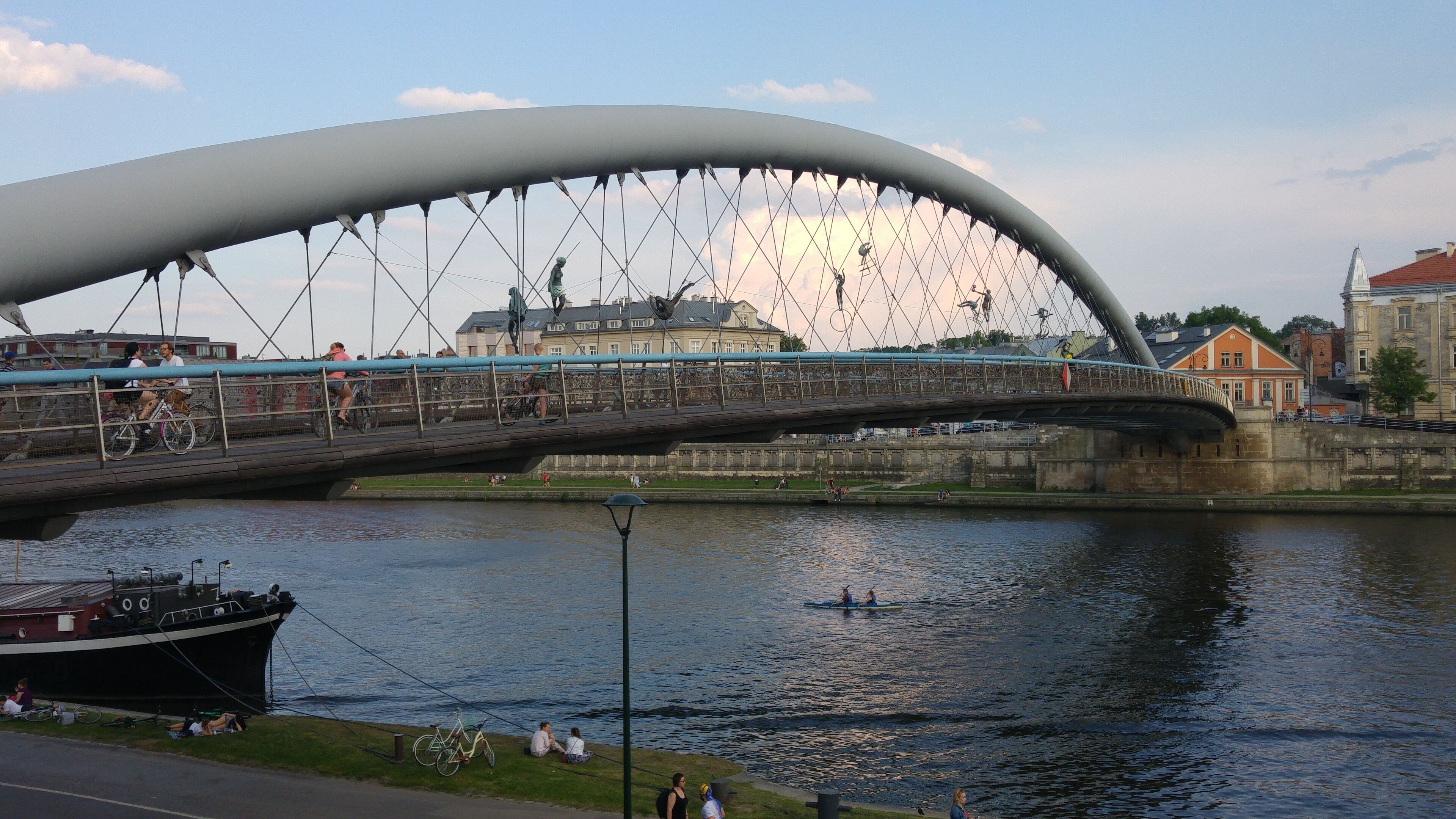 Krakow...Father Bernatek Footbridge (Kładka Ojca Bernatka) 