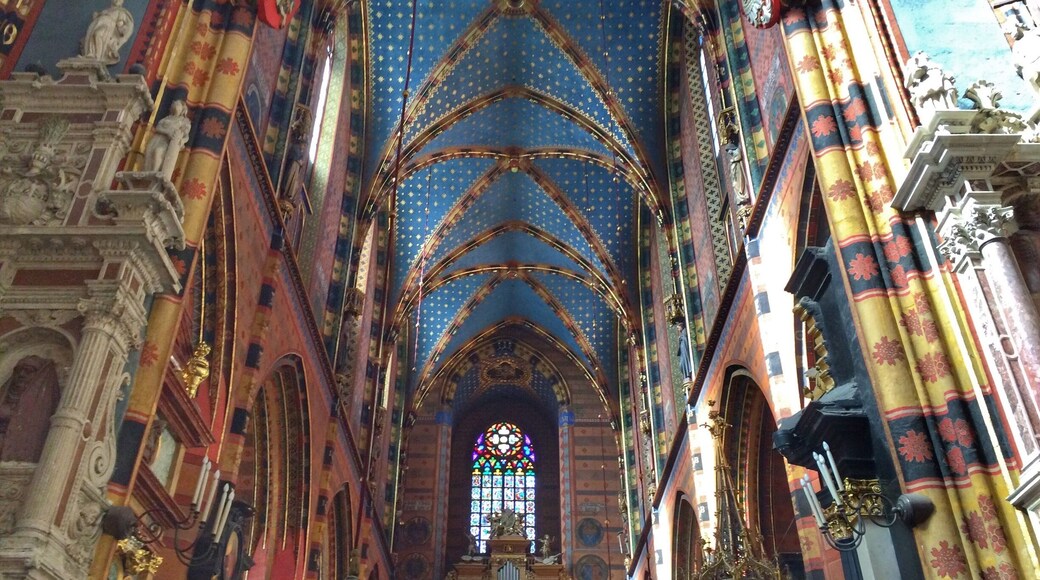Inside of the church of St. wochieck in the Ryniek