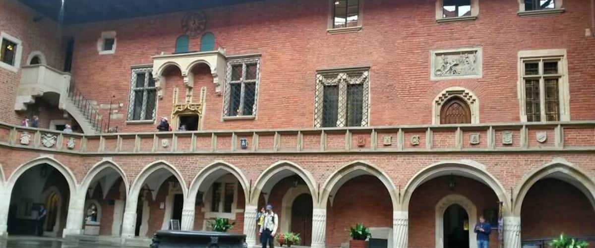 The Old College of the Jagellonian university in Poland. This is one of the oldest universities in Eastern Europe.