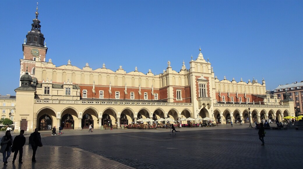 The Kraków Cloth Hall (Polish: Sukiennice), dates to the Renaissance and is one of the city's most recognizable icons. It is the central feature of the main market square in the Kraków Old Town (listed as a UNESCO World Heritage Site since 1978). #Krakow