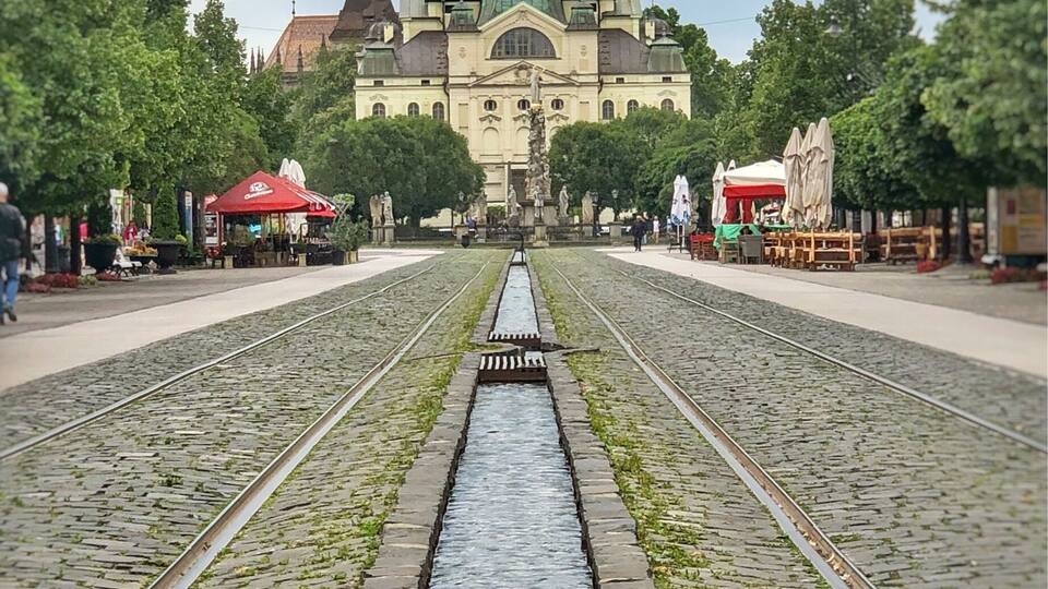 Such a beautiful Slovakian city- the Main Street is just gorgeous- churches stunning