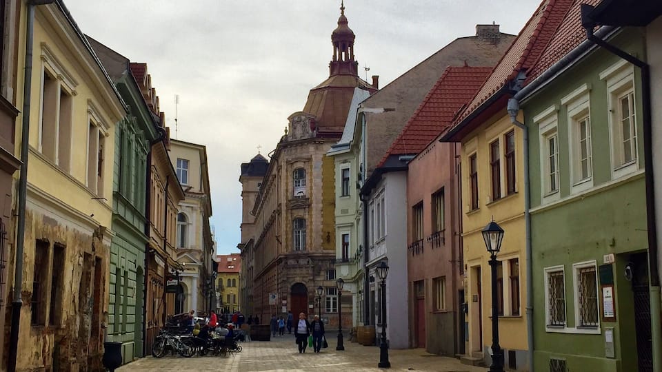 One of many cute streets in the old city center.