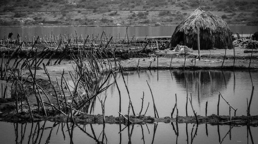 One of the most famous lookout points in Uganda is in the Katwe-Kabatoro community on Katwe Salt Lake where traditional salt mining has been practiced since the 16th century. http://bit.ly/1Qxtdgl