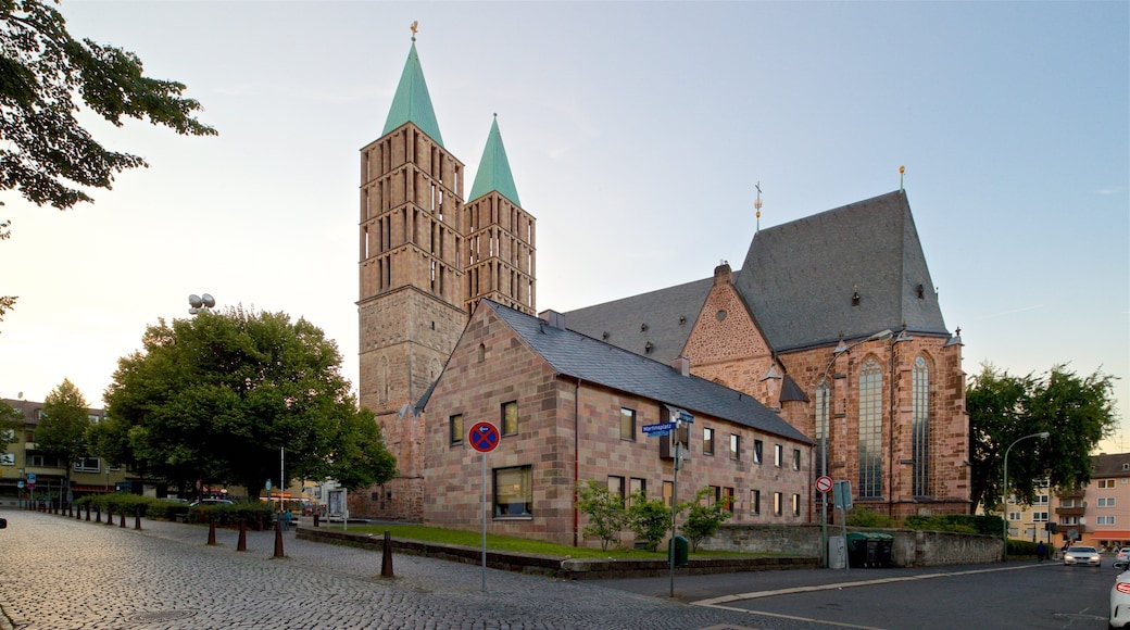 Northern Hesse showing heritage architecture and a sunset