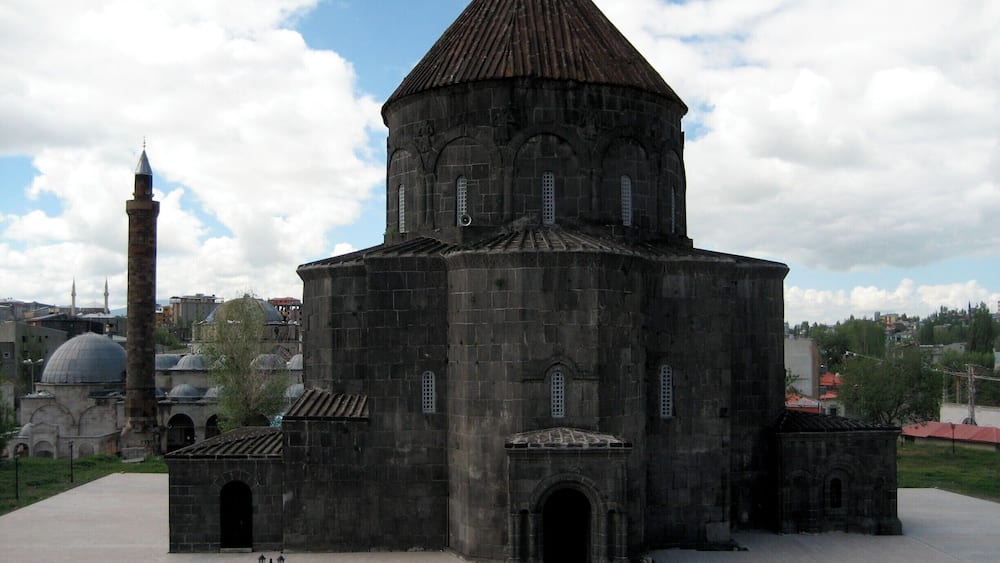 In the town of Kars you'll find this dark dark church of the Apostles. There is a lot of Russian influence about the town in the far far east of Turkey. You must try to read Orhan Pamuk's book - Snow. You really are somewhere else when you get here. #Architecture
